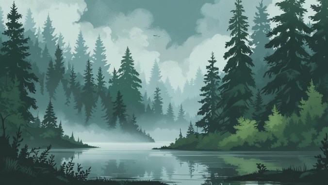 Graphic image evoking PNW